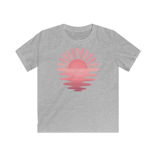 Children’s Pink Sunset Waves T-shirt