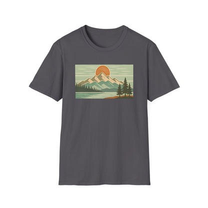 Retro Midday Mountain Peak T-shirt