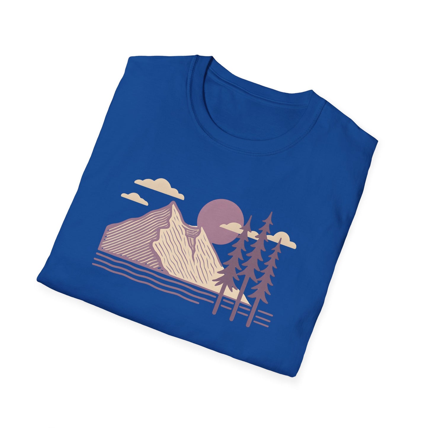 Minimalist Lavender Mountain Sunset T-shirt