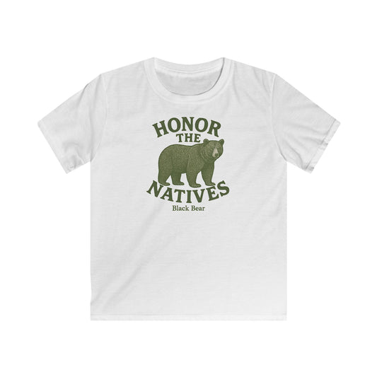 Children's Honor The Natives Rugged Black Bear T-shirt