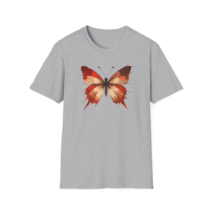 Watercolor Red Butterfly