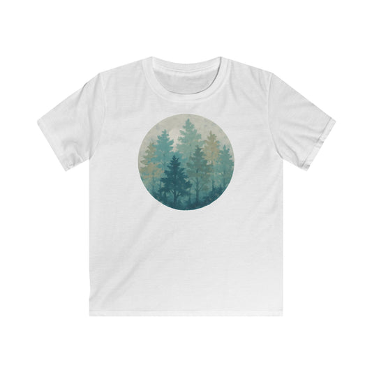 Children's Forest in Teals T-shirt