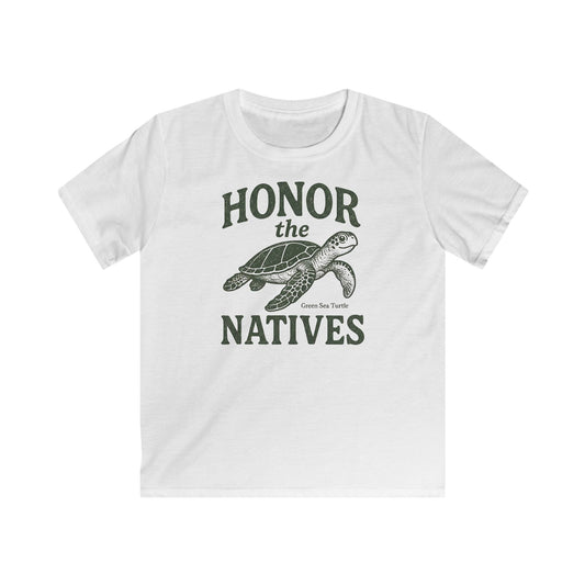 Children's Honor The Natives Wise Green Sea Turtle T-shirt