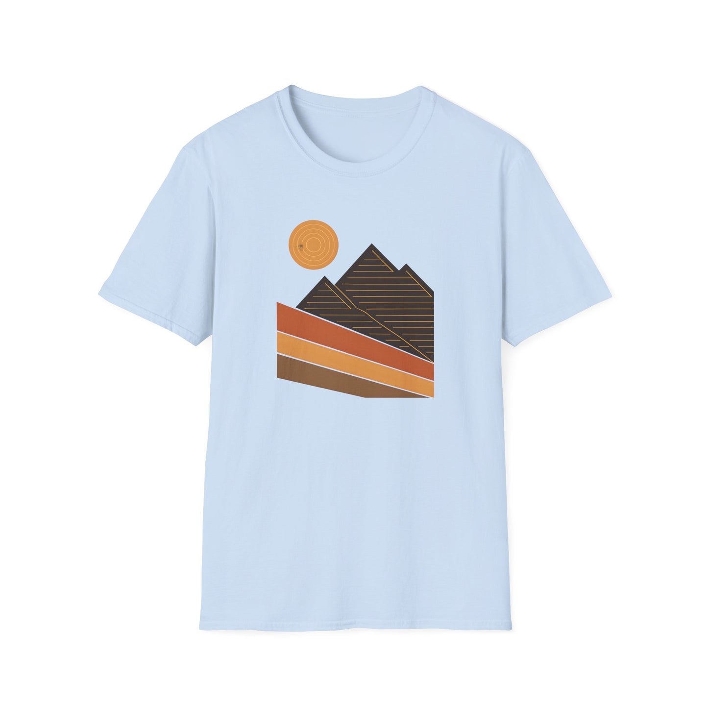 Geometric And Topographic Landscape T-shirt