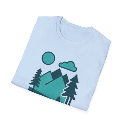 Minimalist Mountain Landscape T-shirt