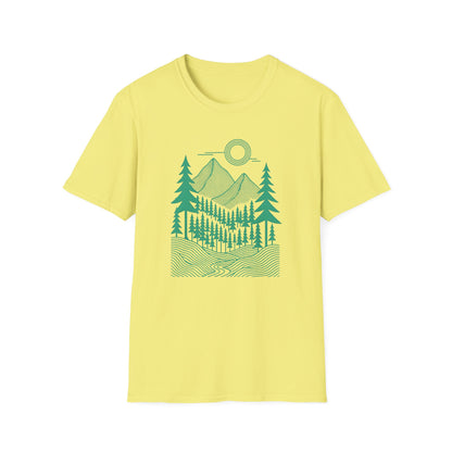 Geometrical Landscape Teal