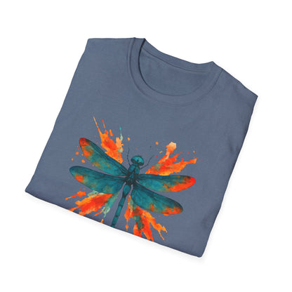 Dragonfly Red Splash T-shirt
