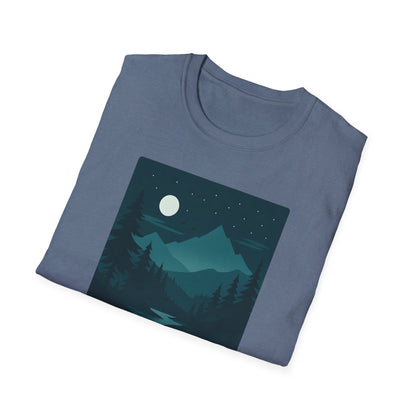 Dark Night Mountain Landscape