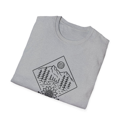Sun Over Sunflower Landscape T-shirt