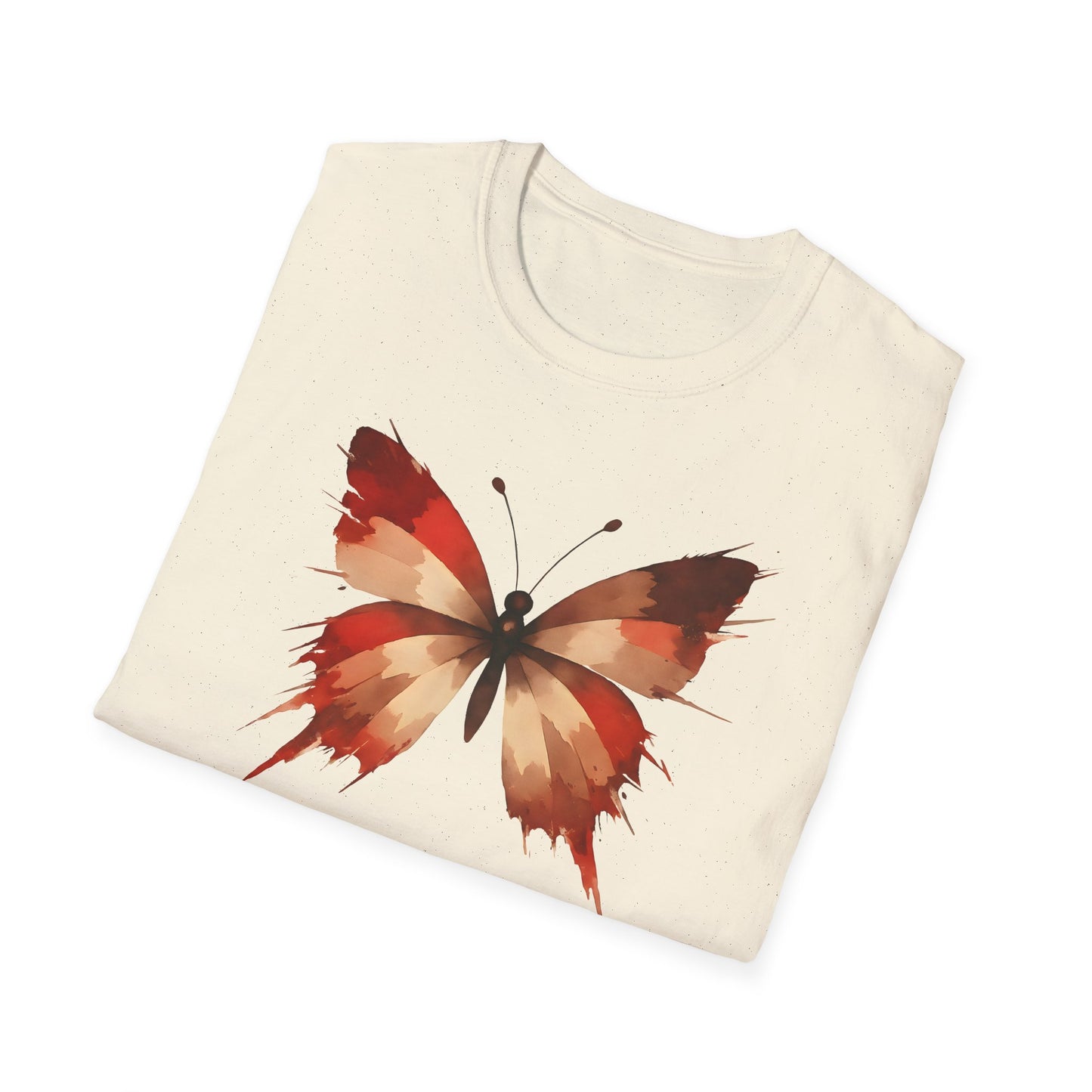 Watercolor Red Butterfly