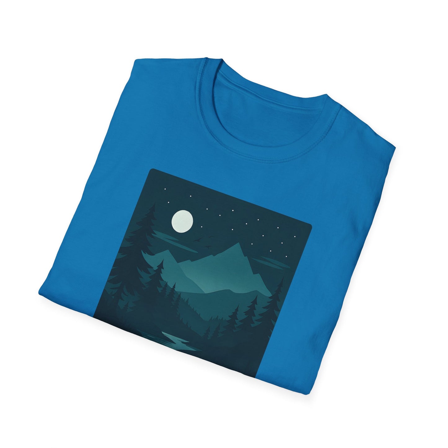 Dark Night Mountain Landscape