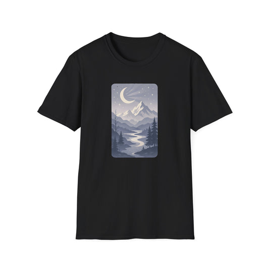 Moonlit Mountain Valley T-shirt