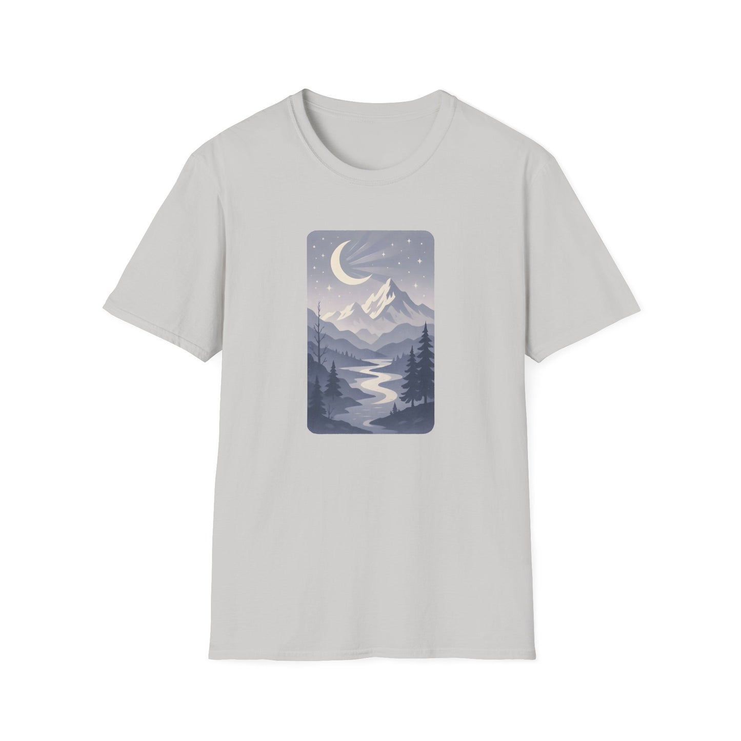 Moonlit Mountain Valley T-shirt