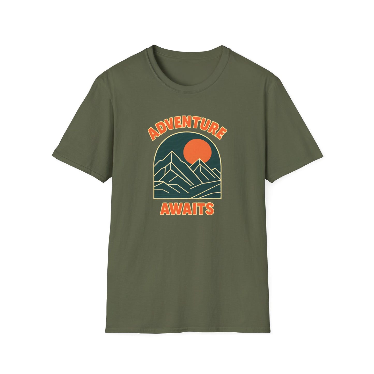 Adventure Awaits Mountain Landscape T-shirt