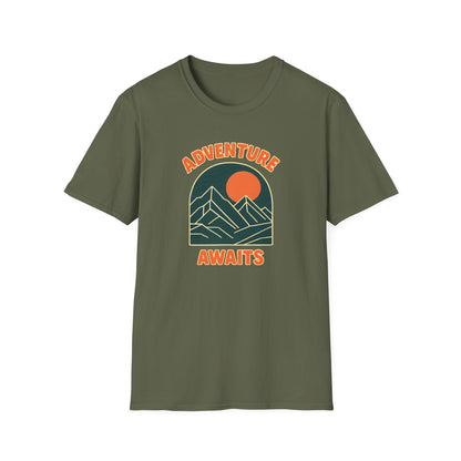 Adventure Awaits Mountain Landscape T-shirt