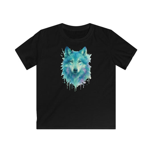 Children's Watercolor Wolf T-shirt
