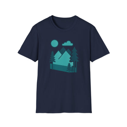 Minimalist Mountain Landscape T-shirt