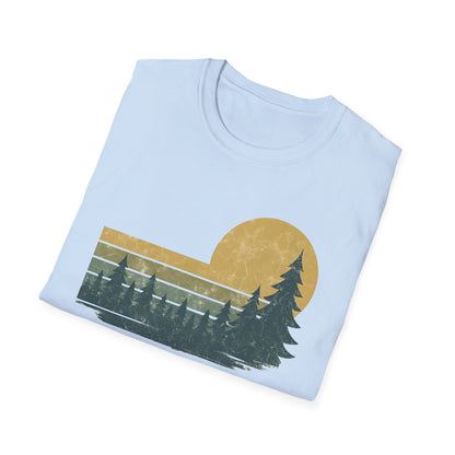 Golden Forest Retro Sunset