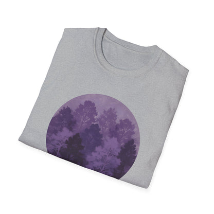 Purple Forest Oil Painting T-shirt