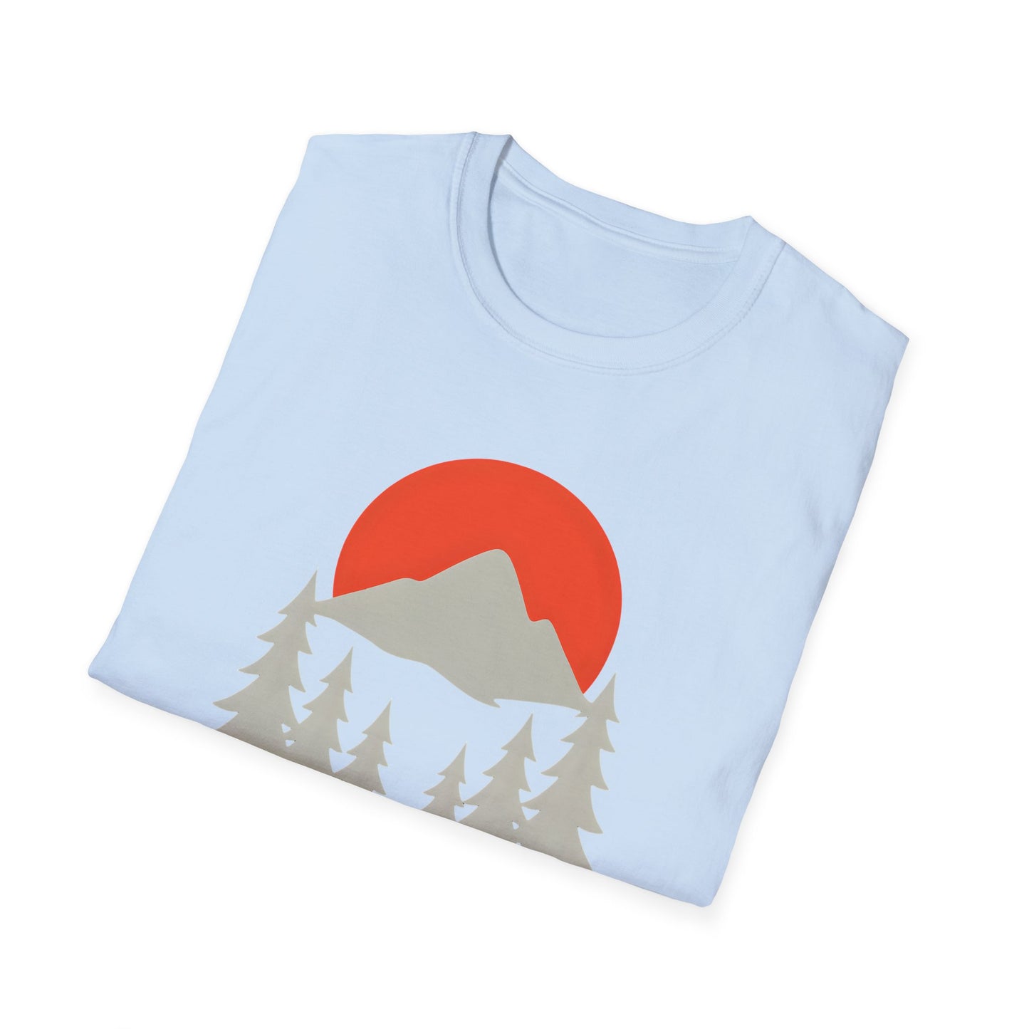 Grey Mountain Silhouette At Sunset T-shirt