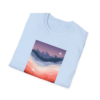 Day and Night Layered Landscape T-shirt