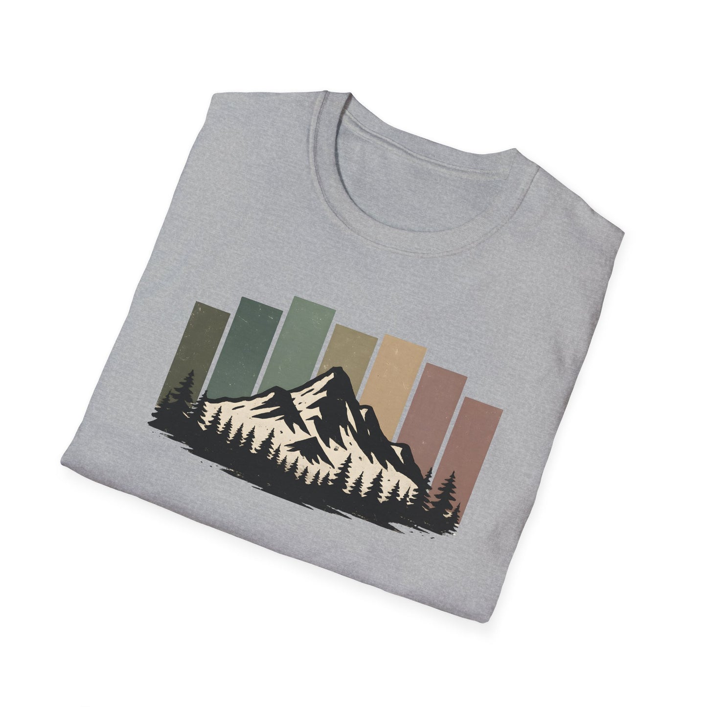 Mountain Peak Earth Tones T-shirt