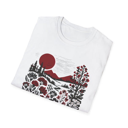 Burgundy Sunset Flora T-shirt