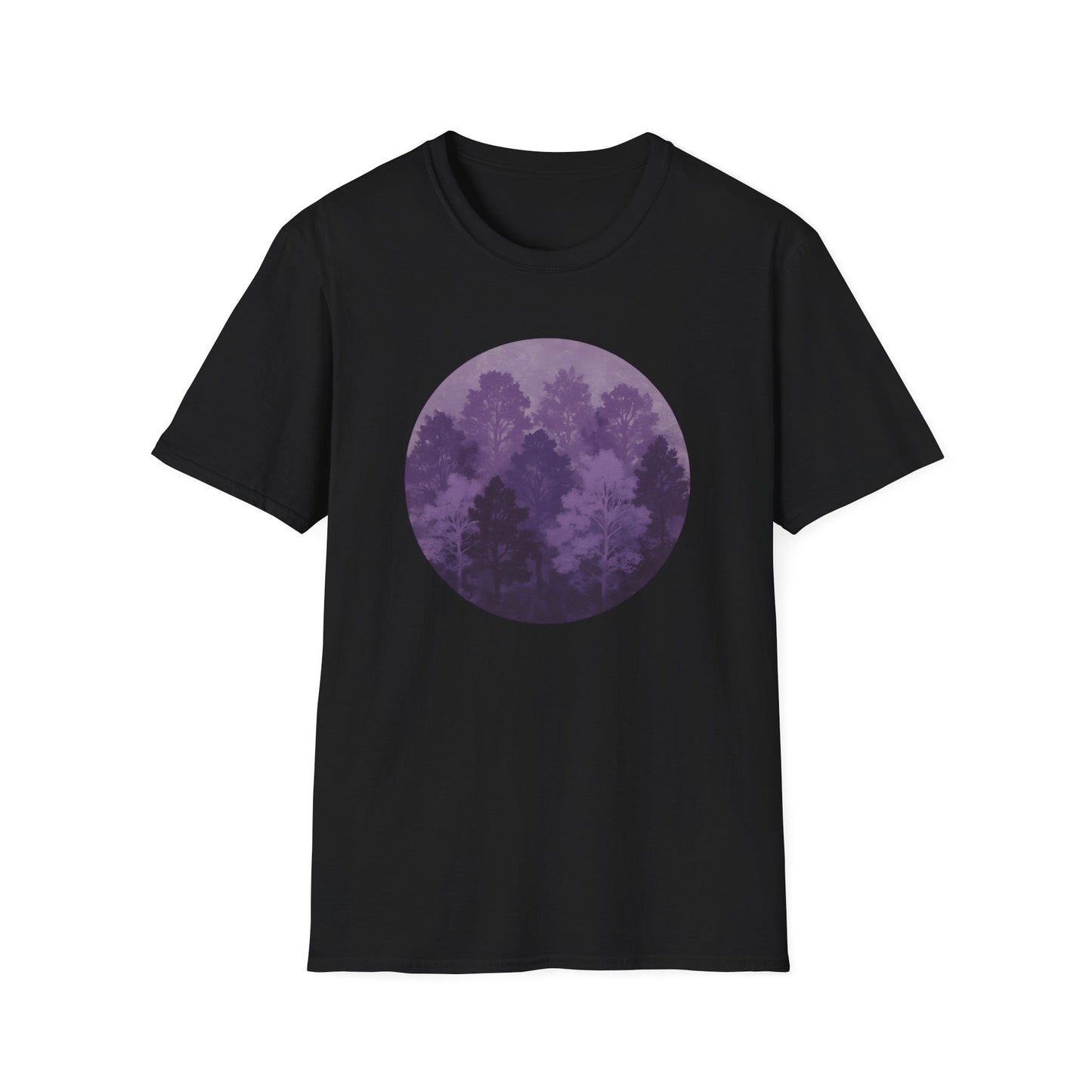Purple Forest Oil Painting T-shirt