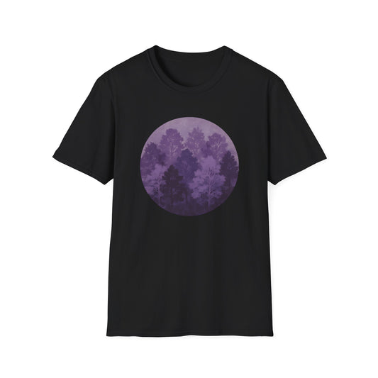 Purple Forest Oil Painting T-shirt