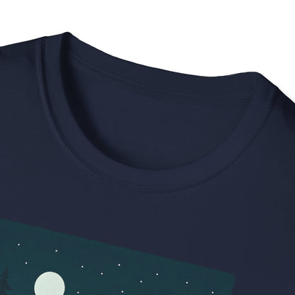Dark Night Mountain Landscape