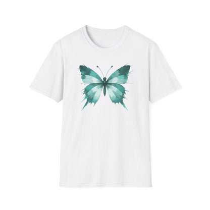 Butterfly Teal Watercolor