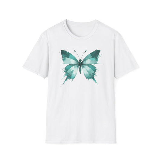 Butterfly Teal Watercolor