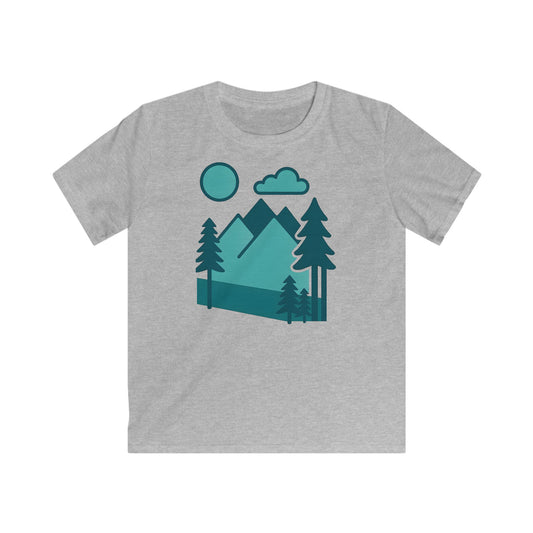 Children's Minimalist Mountain Landscape T-shirt
