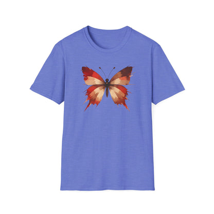 Watercolor Red Butterfly
