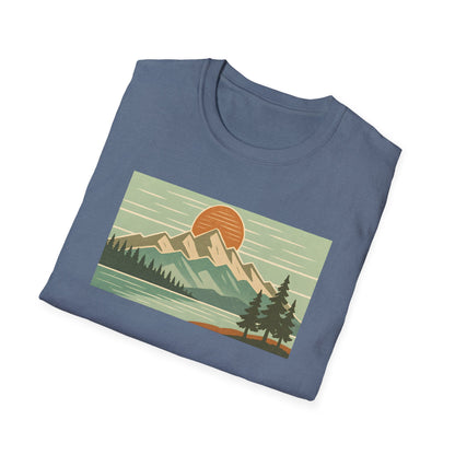 Retro Midday Mountain Peak T-shirt