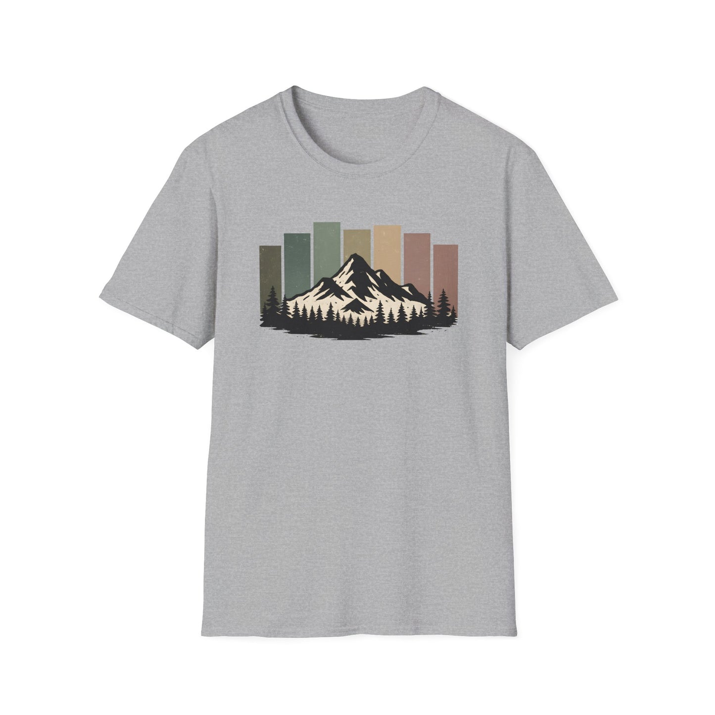 Mountain Peak Earth Tones T-shirt