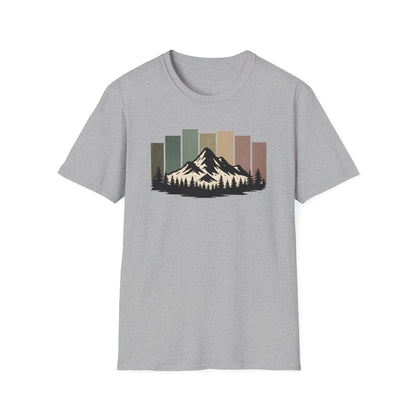 Mountain Peak Earth Tones T-shirt