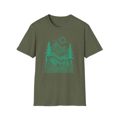 Geometrical Landscape Teal