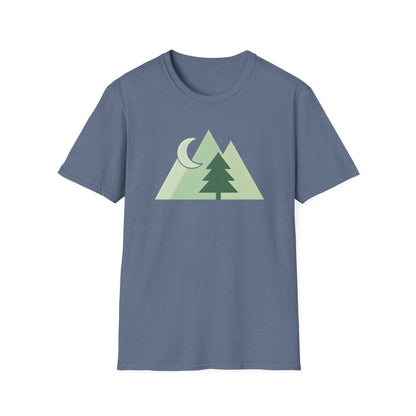 Greenscale Geometrical Mountains T-shirt
