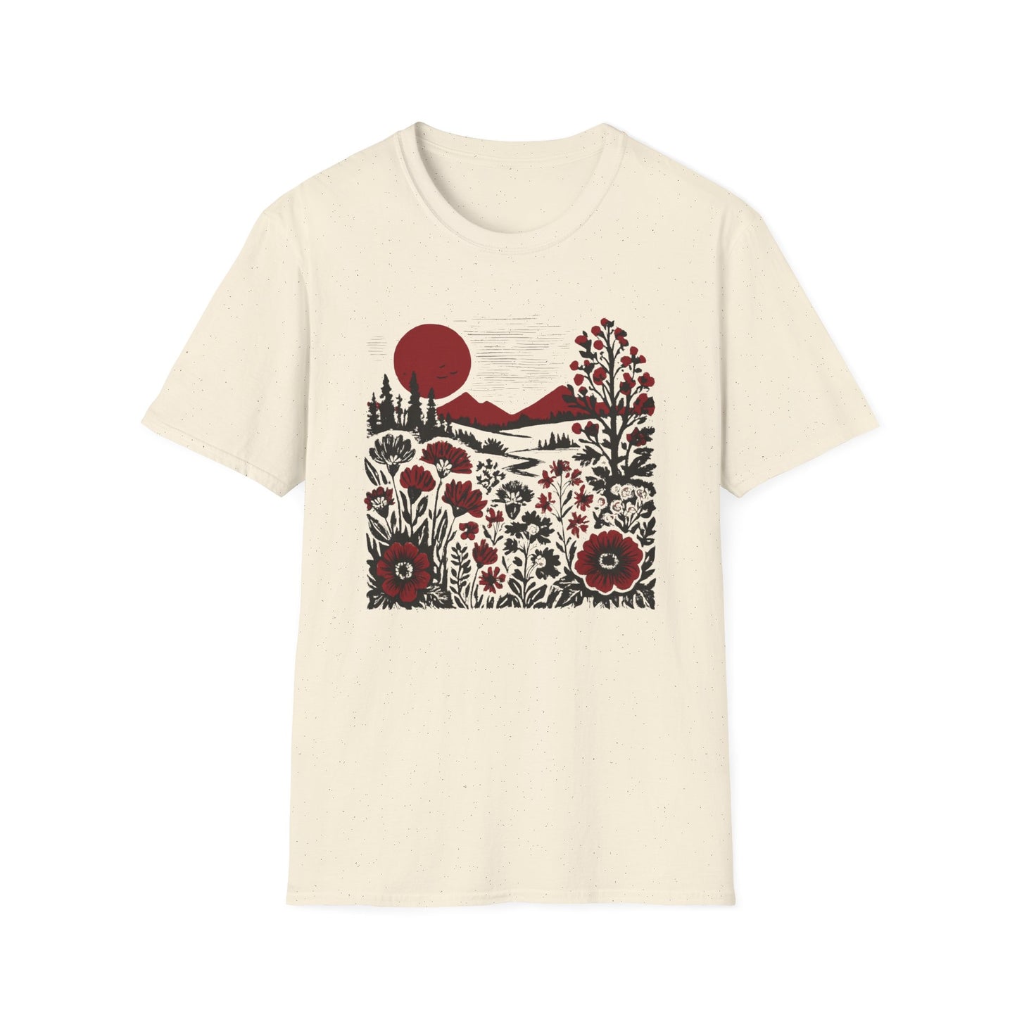 Burgundy Sunset Flora T-shirt