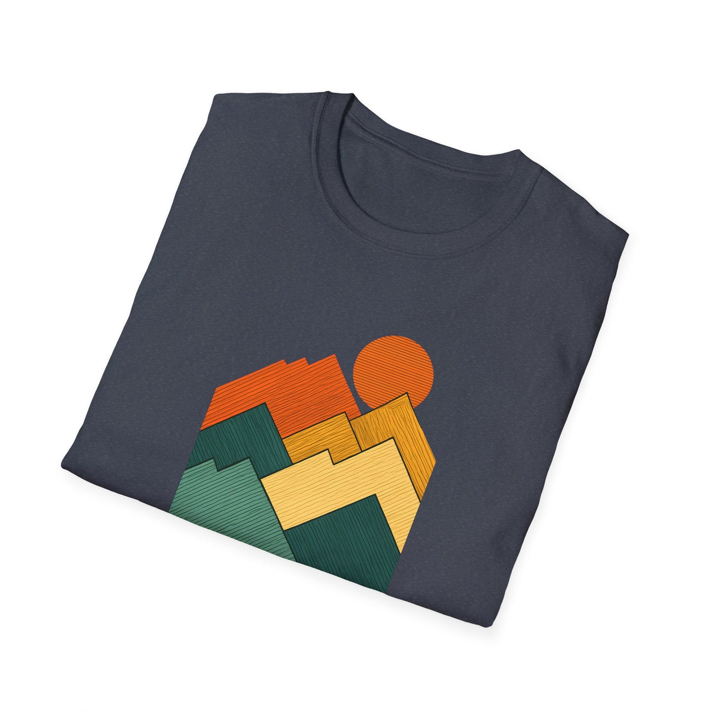 Sunset Over Lined Mountains T-shirt