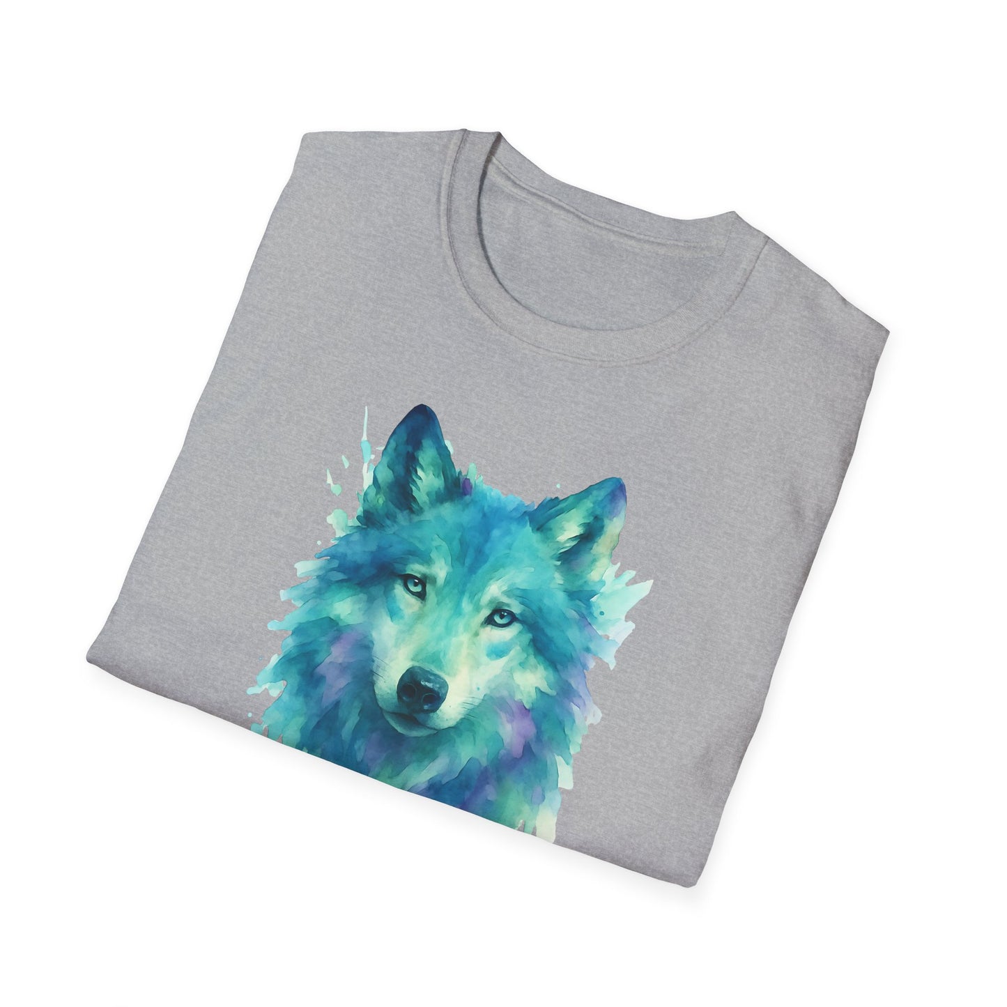 Watercolor Wolf Portrait