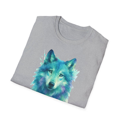 Watercolor Wolf Portrait
