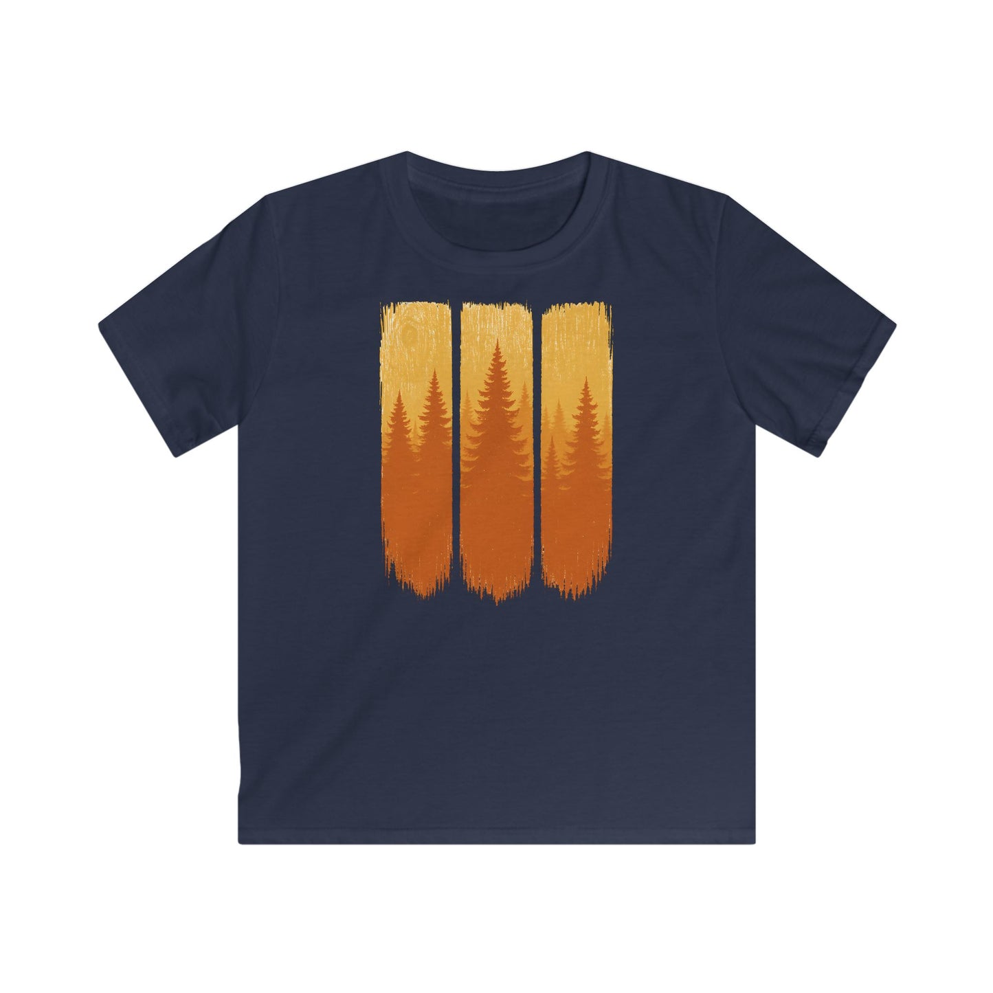 Children's Forest Sunset Brushstrokes T-shirt