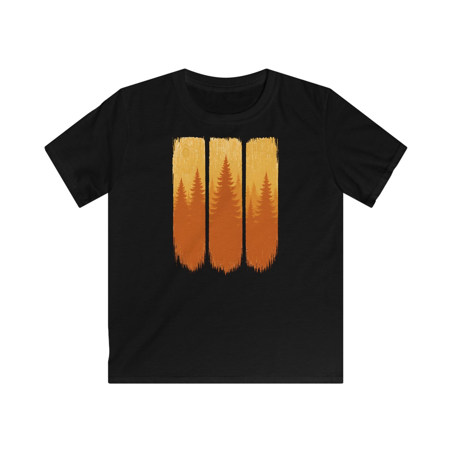 Children's Forest Sunset Brushstrokes T-shirt