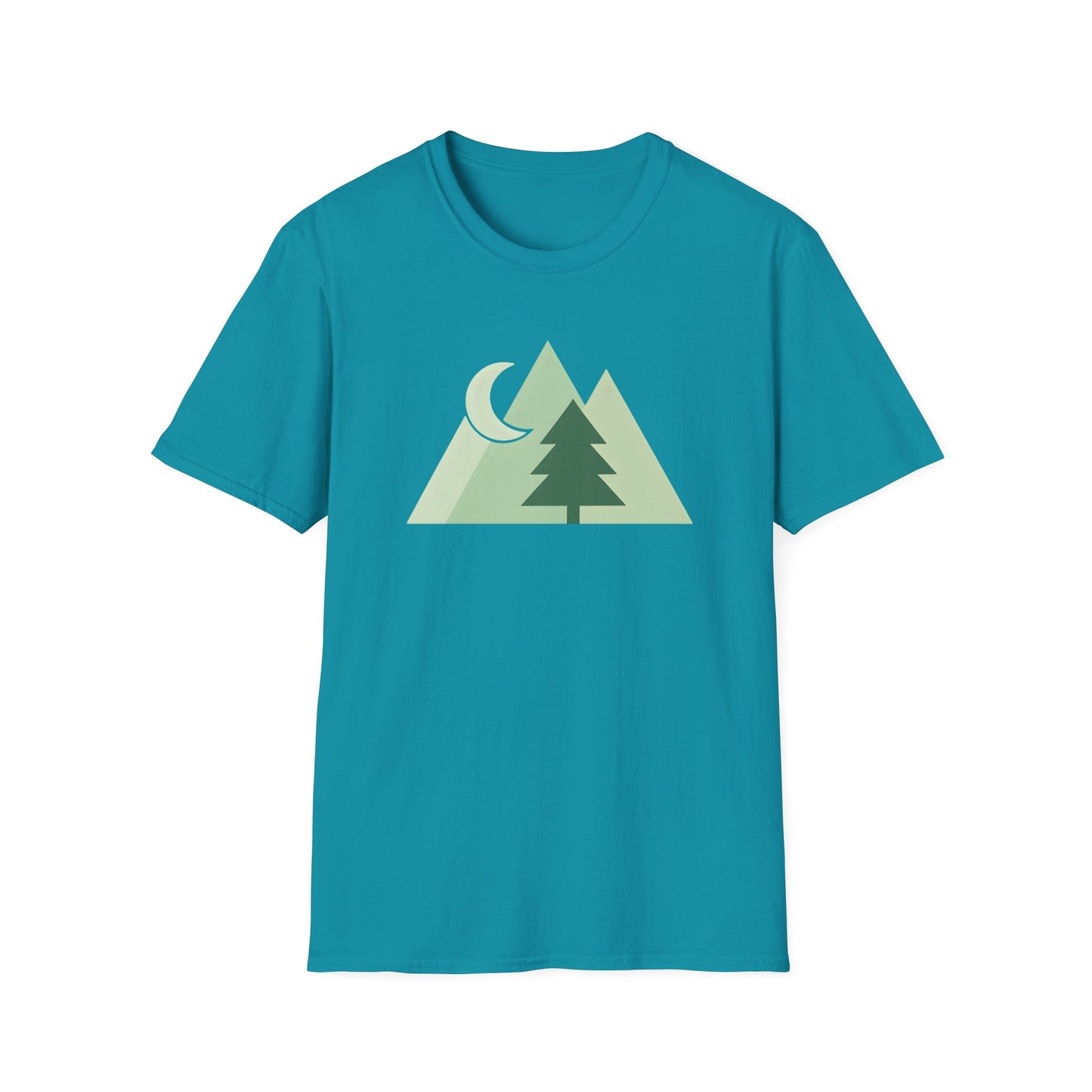 Greenscale Geometrical Mountains T-shirt