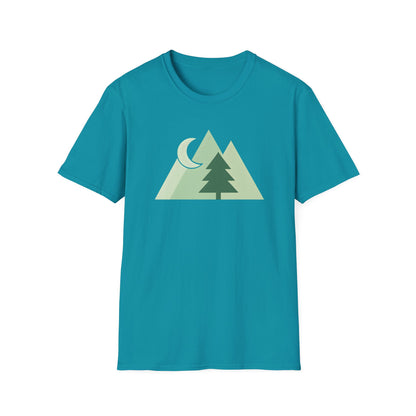 Greenscale Geometrical Mountains T-shirt
