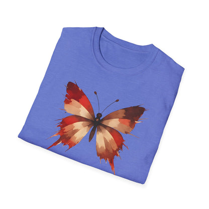 Watercolor Red Butterfly
