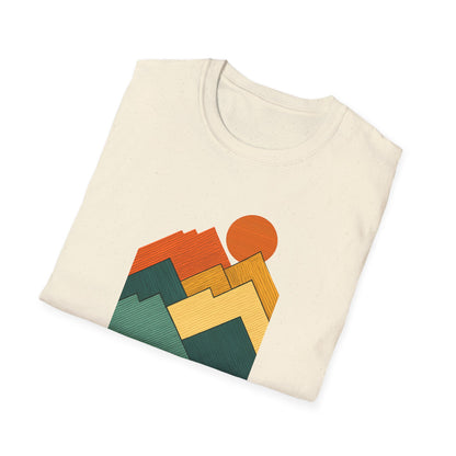 Sunset Over Lined Mountains T-shirt