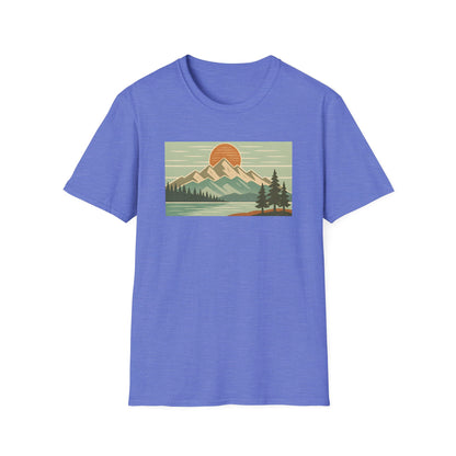 Retro Midday Mountain Peak T-shirt